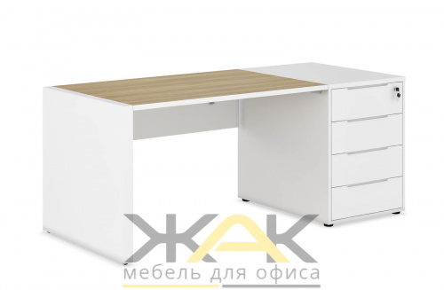 Стол с тумбой приставной 1600х800 CLF115 Стол с тумбой приставной 1600х800 CLF115