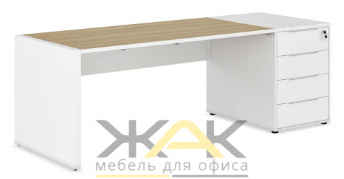 Стол с тумбой приставной 2200х800 CLF118 Стол с тумбой приставной 2200х800 CLF118